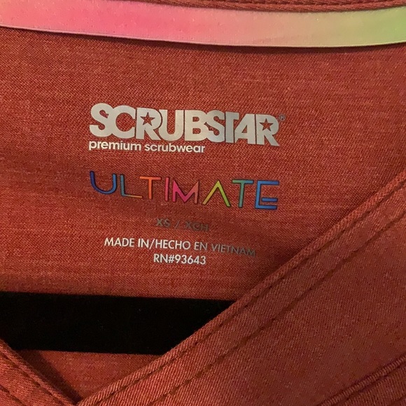 Scrub top- brand new never worn. - Picture 2 of 3